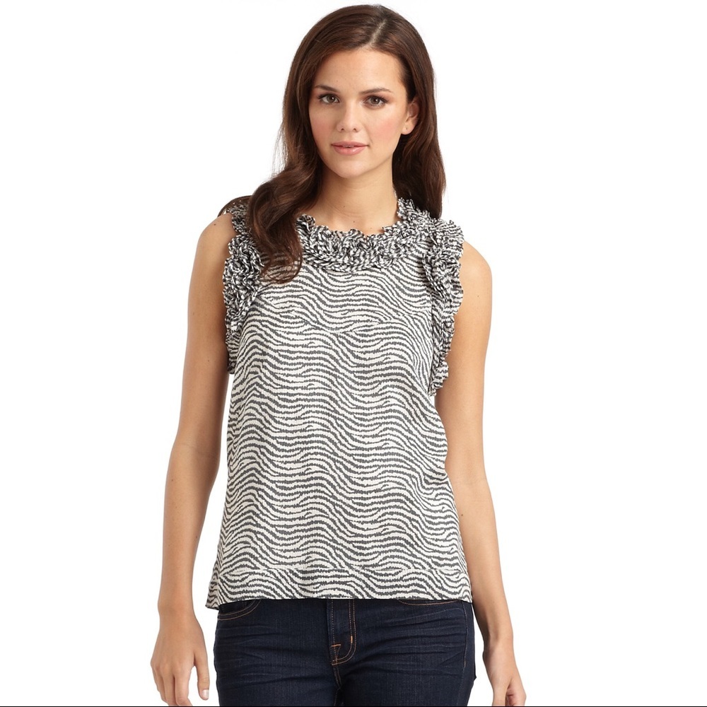 French Connection Wavey Davey sleeveless Top
